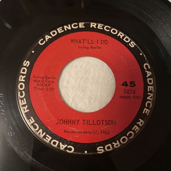 Johnny Tillotson Send Me The Pillow You Dream On/What’ll I Do 45RPM * 1962 - Picture 8 of 12